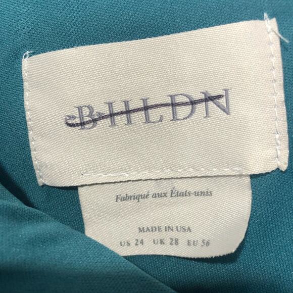 BHLDN Womens Jones Maxi Dress Teal Size US 24 - Picture 5 of 10